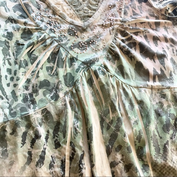 🌸Unity🌸 Short Sleeve Blouse Top Size Small Petite Stretch - Picture 6 of 9